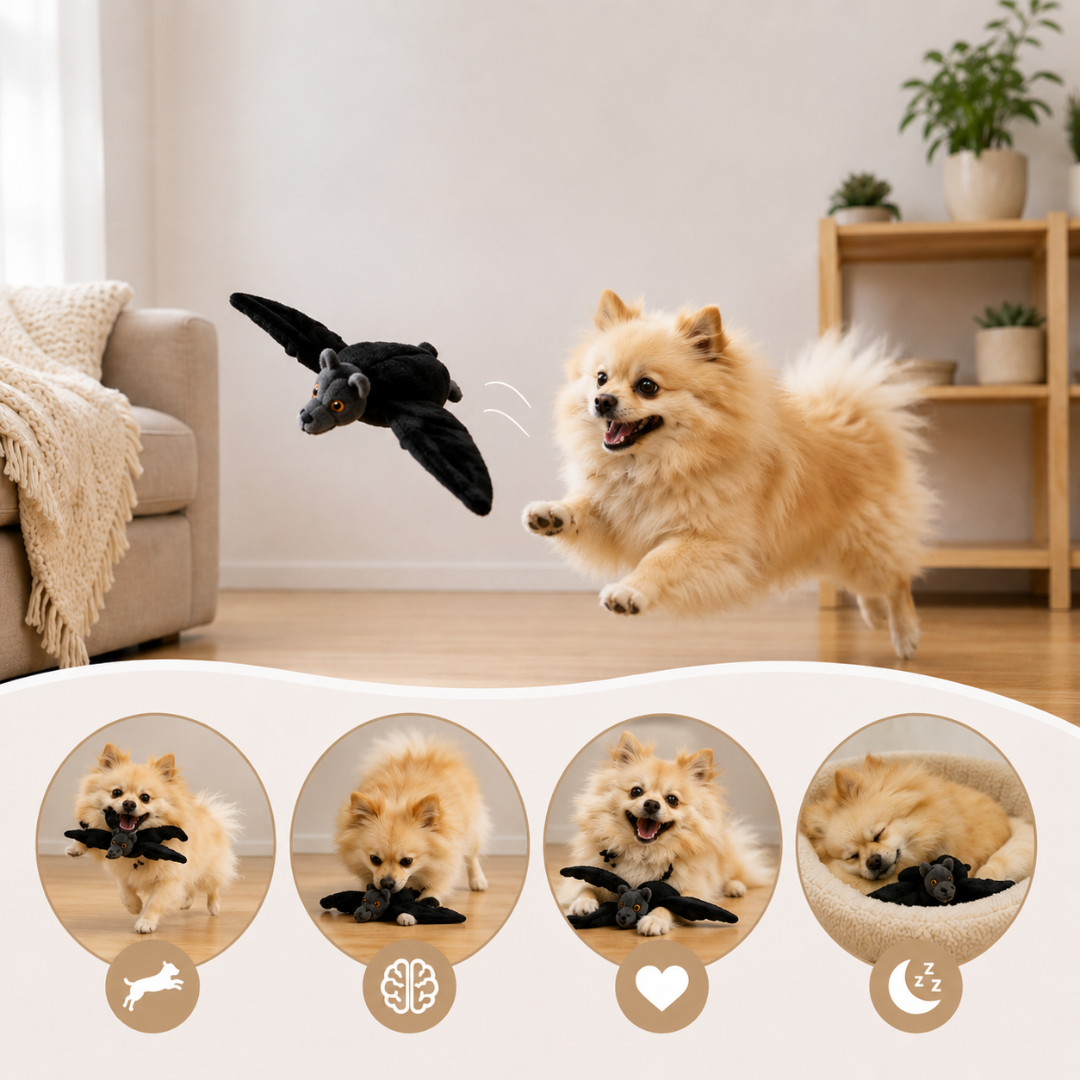 WildWhisker™ Flying Bat Toy