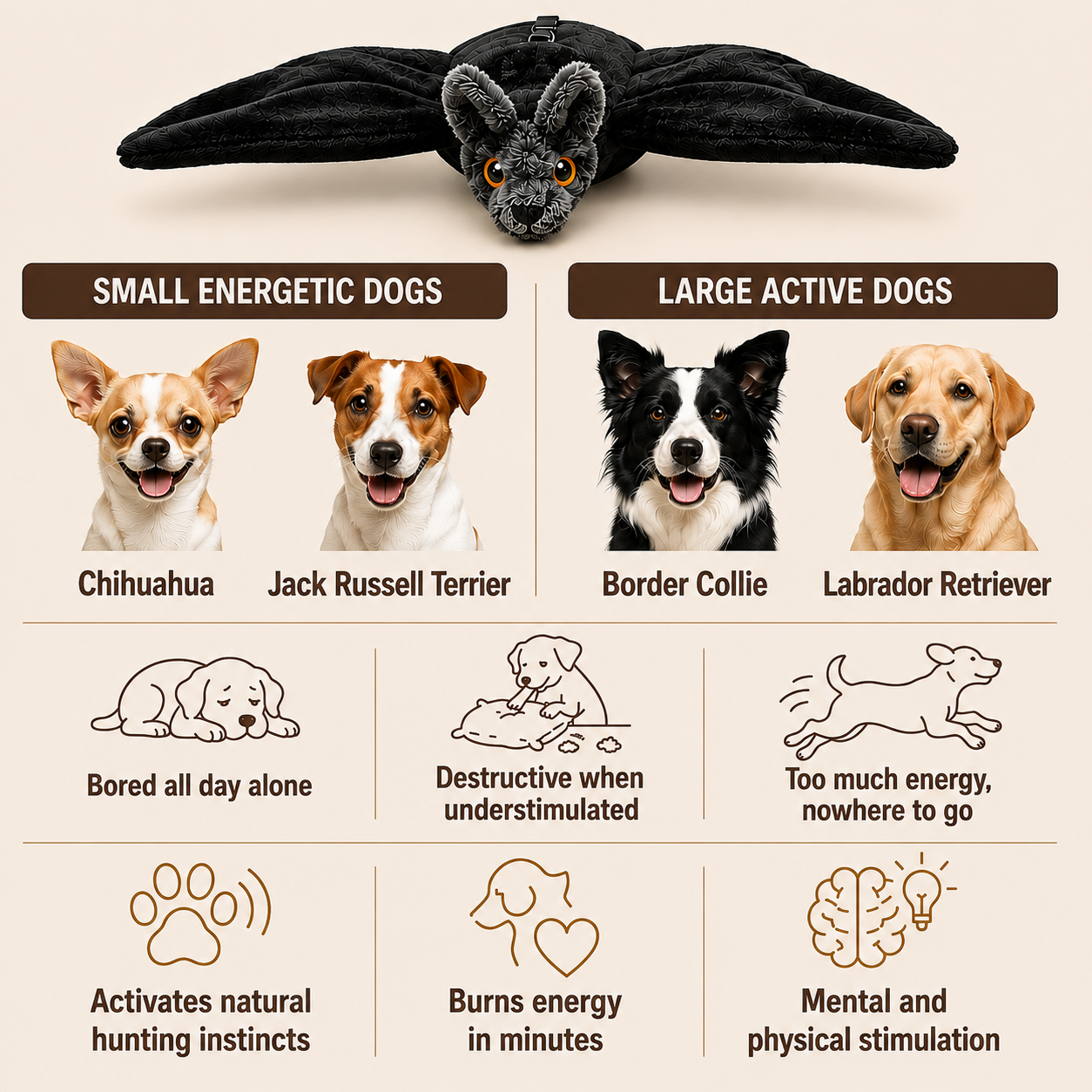 WildWhisker dog activity and boredom chart
